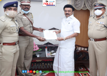 சூலூர் காவல் நிலைய ஆய்வாளர் அவர்களுக்கு முதலமைச்சரின் வாழ்த்து மடல்