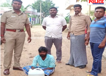 நாட்டு சாராயத்தை விற்பனை செய்து கொண்டிருந்த நபர் கைது