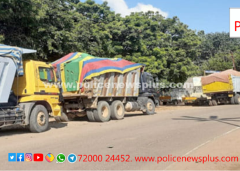 மனித உயிருக்கு அச்சுறுத்தல் ஏற்படுத்தும் விதமாக அதிக பாரம் ஏற்றி சென்ற 8 லாரிகள் பறிமுதல்