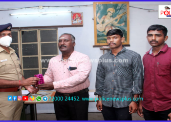 சிறப்பாக பணியாற்றி வரும்  தலைமை காவலருக்கு பாராட்டு