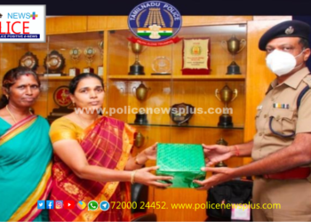 அர்ப்பணிப்பு உணர்வுடன் பணியாற்றிய பெண் தலைமைக் காவலருக்கு பாராட்டு