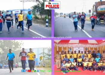 5 கி.மீ மாரத்தான் ஓட்டம் கோவை மாவட்ட காவல் கண்காணிப்பாளர் துவங்கி வைத்தார்.