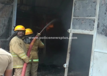 அவனியாபுரம் பகுதியில் தீ விபத்து: 20 லட்சம் மதிப்புள்ள பொருட்கள் தீயில் கருகி சேதம்