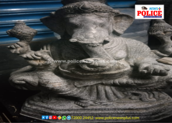 வைகை ஆற்றில் உலோகத்தால் ஆன விநாயகர் சிலை போலீசார் விசாரணை