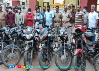 16 வாகனங்களை திருடிய 4 நபர்களை கைது செய்த காவல்துறையினர்
