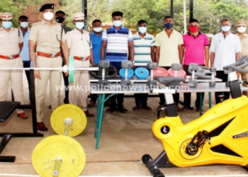 தமிழக அரசு காவல் துறைக்கு வழங்கிய உடற்பயிற்சி உபகரணங்கள்