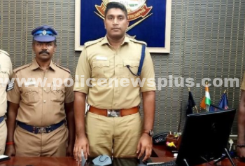 இருசக்கர வாகனத்தை திருடிய நபரை ஒரு மணி நேரத்தில் கைது செய்த காவல் துறையினருக்கு பாராட்டு