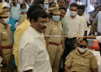 காவலர்களுக்கு பரிசோதனை முகாம்