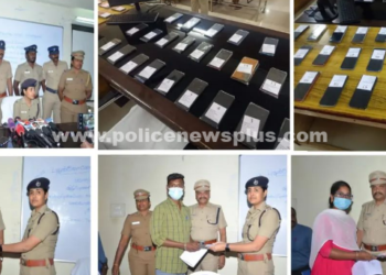 12 லட்சம் மதிப்புள்ள செல் போன்களை மீட்ட புதுக்கோட்டை காவல்துறையினர்
