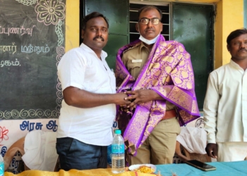 திருவள்ளூர் பள்ளியில் காவல் ஆய்வாளர்