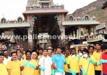 கிரிவலத்தை ஊக்குவிக்கும் பணியில் காவல் கண்காணிப்பாளர்