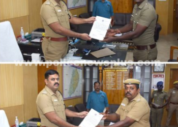 மெச்சத்தகுந்த பணி செய்த காவலர்களுக்கு பாராட்டு