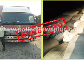 காவலரின் வாகனச்சோதனையில் 4800 கிலோ அரிசி பறிமுதல்