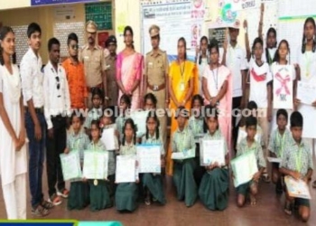 மாணவ மாணவிகள் இணைந்து நடத்திய விழிப்புணர்வு