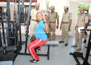 காவலர்களுக்கான நவீன, உடற்பயிற்சி கூடம்