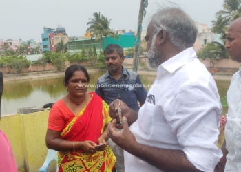 மீஞ்சூரில் குடிசை எரிந்து சாம்பல், உதவிகள் வழங்கிய M.L.A