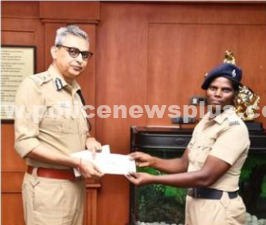 சிறப்பாக துப்பு துலக்கிய, பெண் தலைமை காவலருக்கு பாராட்டு!