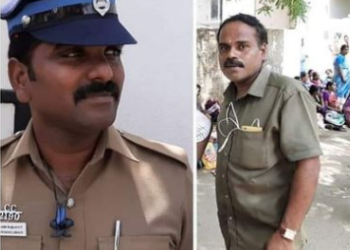 மாணவருக்கு தக்க சமையத்தில், உதவிய காவலர்!