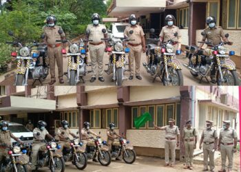 ரோந்து பணியின் பயன்பாட்டிற்காக, இருசக்கர வாகனம்!