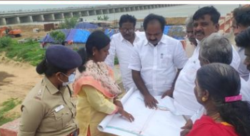 தடுப்பணை பணிகள் ஆய்வு, காவல் கண்காணிப்பாளர்!