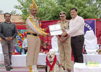 பாதுகாப்பு பணியில் இருந்து ஒய்வு பெற்ற, மோப்ப நாய் ராணிக்கு வரவேற்பு!