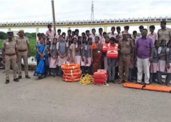 தீயணைப்புத்துறை சார்பில், மாணவர்களுக்கு பயிற்சி!