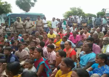 கிராம மக்கள் சாலை மறியல்!