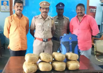 கடத்தப்பட்ட 8 கிலோ கஞ்சா,  ஒரு டன்ரேஷன் அரிசி பறிமுதல்!