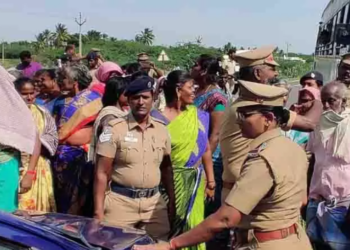 புதுக்கோட்டையில், கிராம மக்கள் சாலைமறியல்!