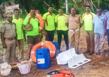 தீயணைப்புத்துறை சார்பில், பேரிடர் கால மீட்பு பயிற்சி!