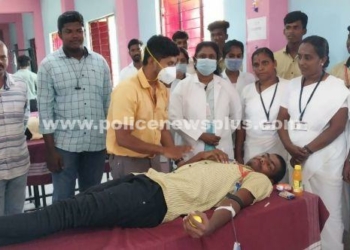 பிரான்மலை ஆரம்ப சுகாதார நிலையம், இணைந்து  நடத்திய ரத்ததான முகாம்!