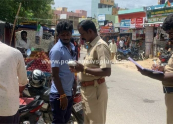 காவல்துறையனரின், தீவிர வாகன தணிக்கை!