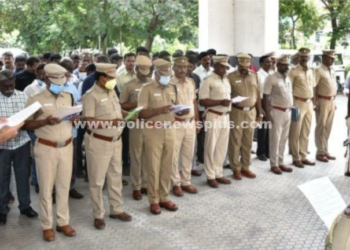 காவல் அலுவலகத்தில், சமூக நீதி நாள் உறுதிமொழி!