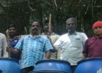 காவல்துறையினர் தேடுதல் வேட்டையில், எரிசாராய ஊரல்கள்!