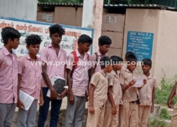 அபாயகரமாக பயணம், மாணவர்களிடம் காவல்துறையினர்!