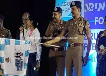 இரவு மாரத்தான் போட்டி, தொடங்கிவைத்த D.G.P