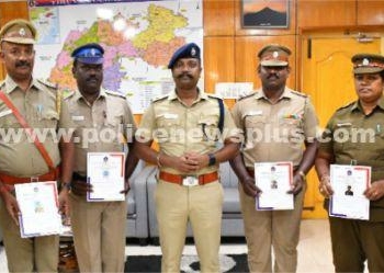 துரிதமாக செயல்பட்ட, காவல்துறையினருக்கு  S.P பாராட்டு!