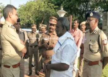 மருதுபாண்டியர்கள் நினைவிடத்தில், தென் மண்டல ஐ.ஜி. ஆய்வு!