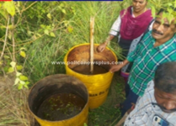 மலை பகுதியில் 600 லிட்டர் கள்ளச்சாராயம் அழிப்பு!