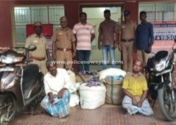 குளித்தலை வாகன தணிக்கையில் அண்ணன்,தம்பி கைது!