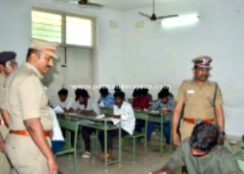 தேர்வு  மையங்களில் S.P ஆய்வு!