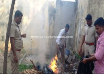 லாரி ட்யூப்களில் பதுக்கிய விஷவாயு கலாச்சாராயம் அழிப்பு!