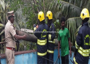 மீஞ்சூரில் தவித்த குடும்பத்தினரை மீட்ட தீயணைப்பு துறையினர்!