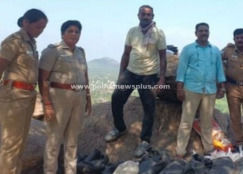 நாமக்கார மலையில் பதுக்கிய கள்ளச்சாராயம் அழிப்பு!