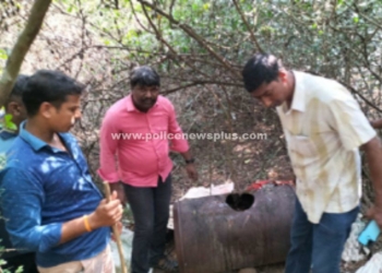 ராமாபுரம் மலையில் கள்ளச்சாராயம் அழிப்பு!