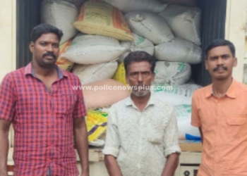 முட்புதரில்  2650 கிலோ கடத்தல் அரிசி!