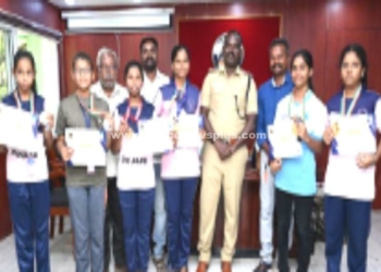 தேசிய அளவிளான போட்டியில் வெற்றி, நேரில் அழைத்து பாராட்டிய S.P