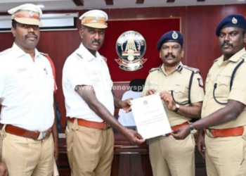 சிறப்பான செயலில் காவல்துறையினருக்கு பாராட்டு