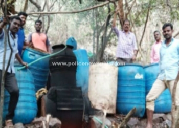 மலைப்பகுதியில் காவல் துறையினரின் அதிரடி