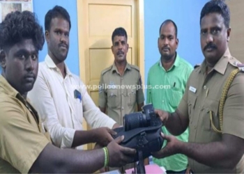 ஓட்டுனரை கௌரவித்த  காவல்துறையினர்